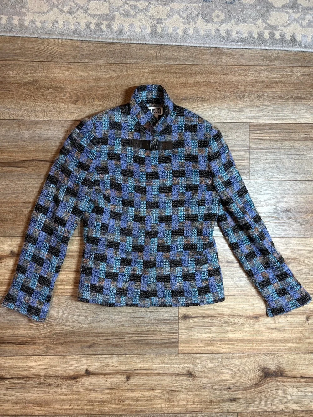 vintage Carlisle wool woven grandmacore jacket